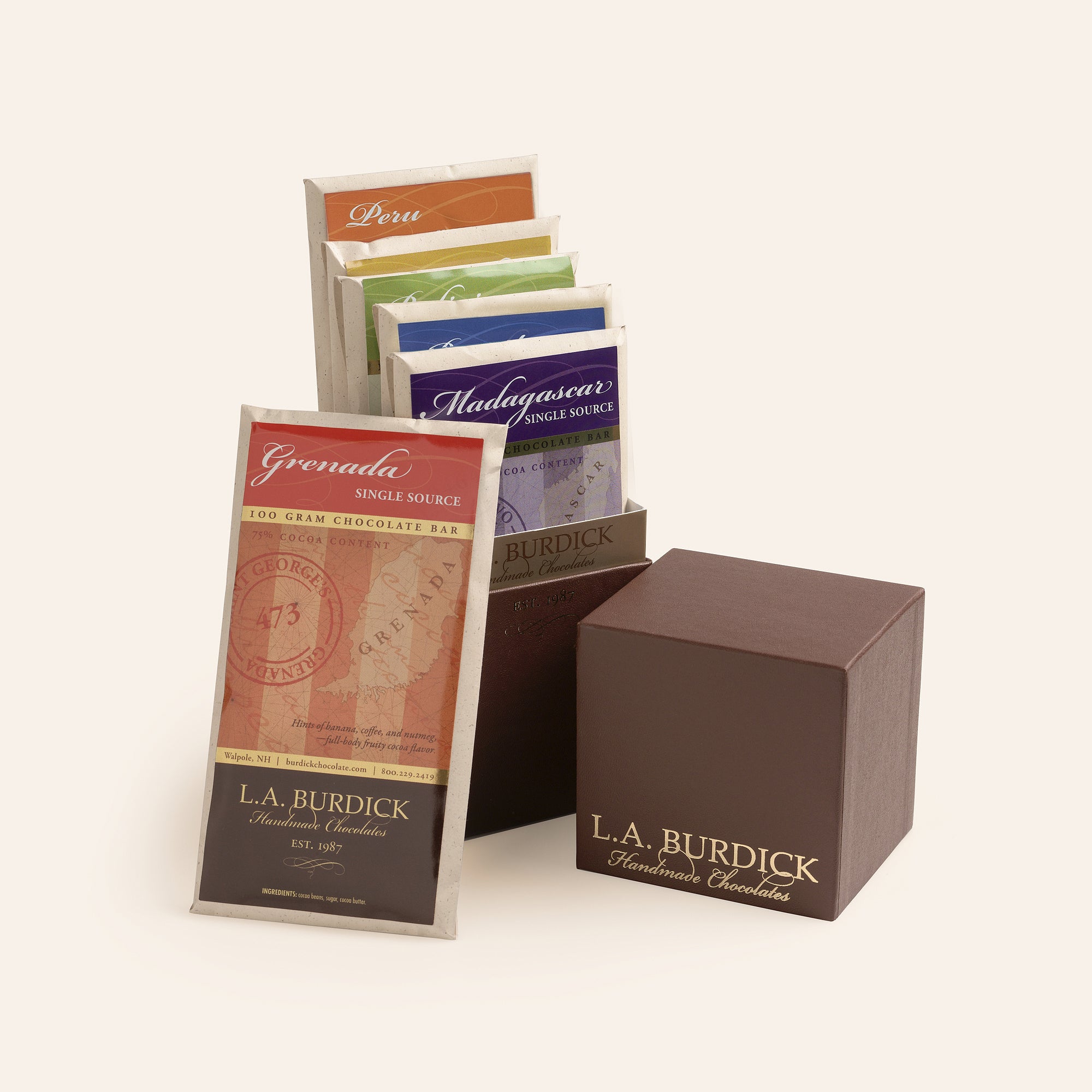 Single Source Dark Chocolate Bar Set | L.A. Burdick Chocolates