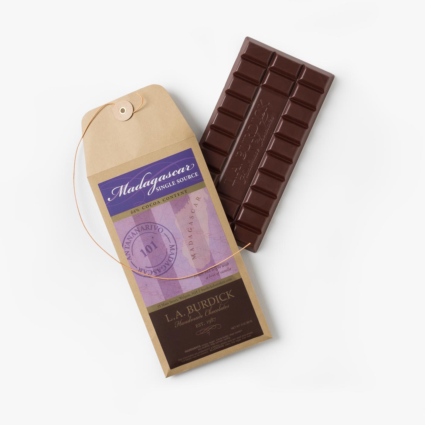 Dark Chocolate Bar  L.A. Burdick Chocolates