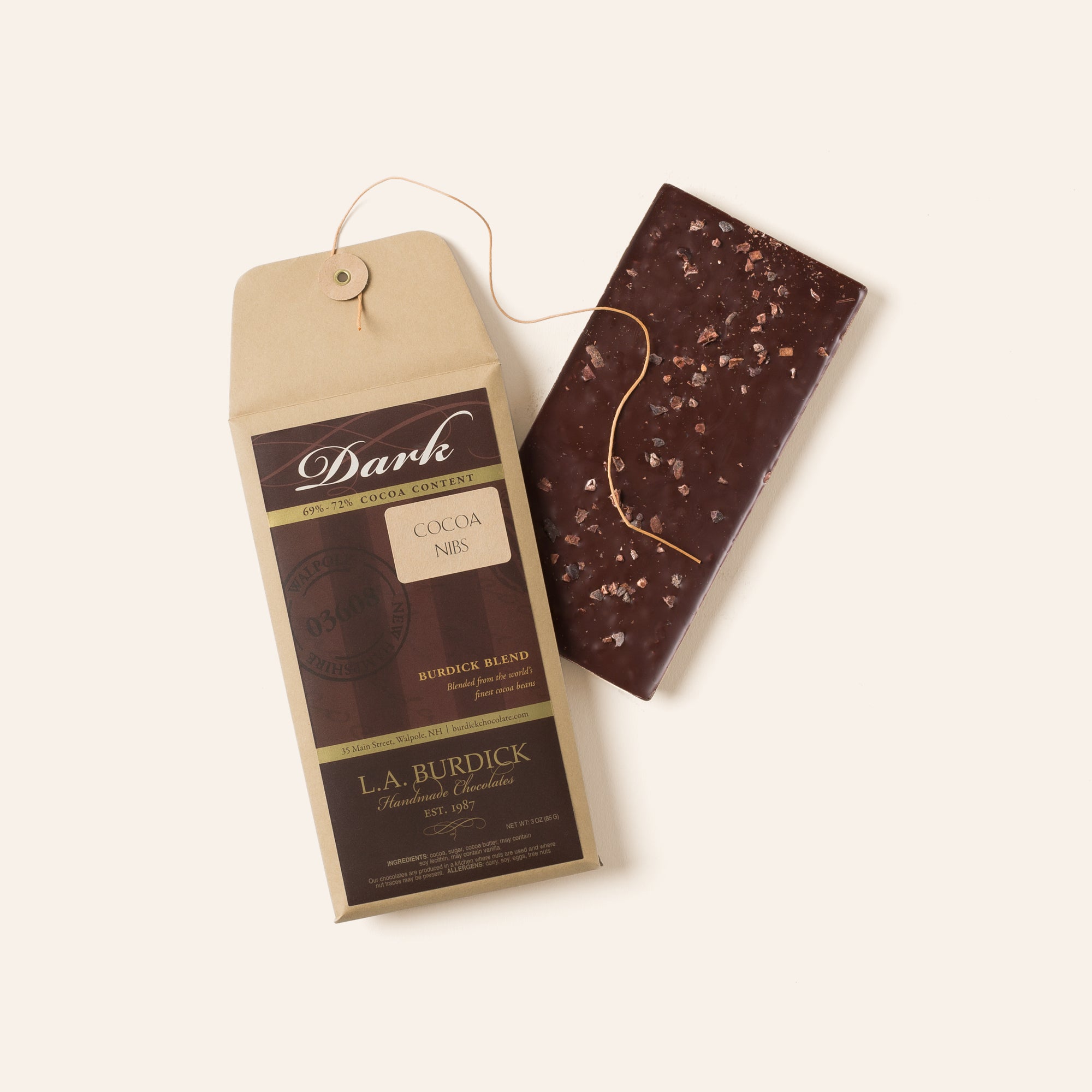 Single Source Venezuela Chocolate Bar, 70%-72% | L.A. Burdick