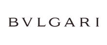 Stylized text logo in a serif font spelling out "BVLGARI" in uppercase letters with a dark brown color on a black background, presented as a digital branding element.