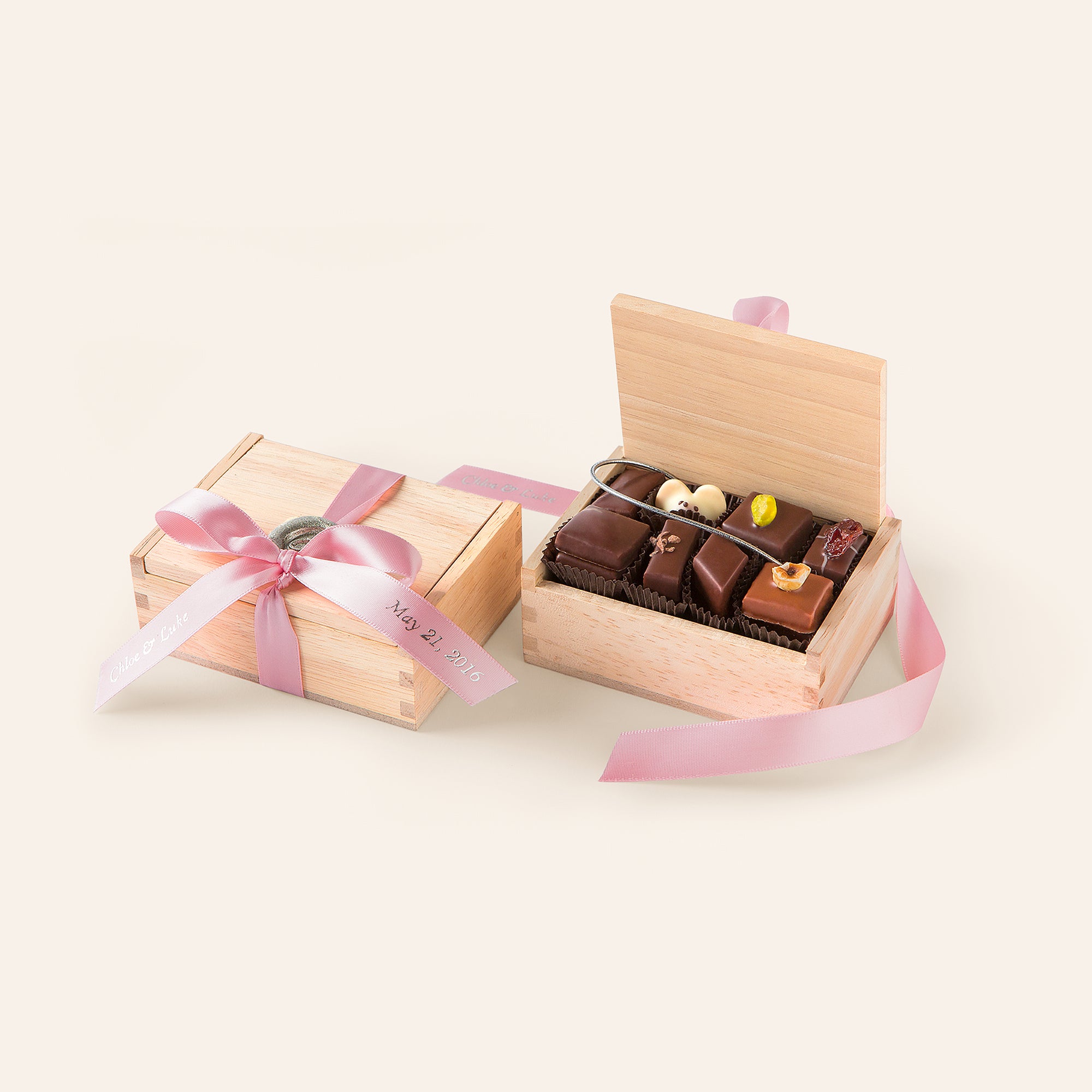 Custom Chocolate Wedding Favor Boxes | Burdick Favor Assortments