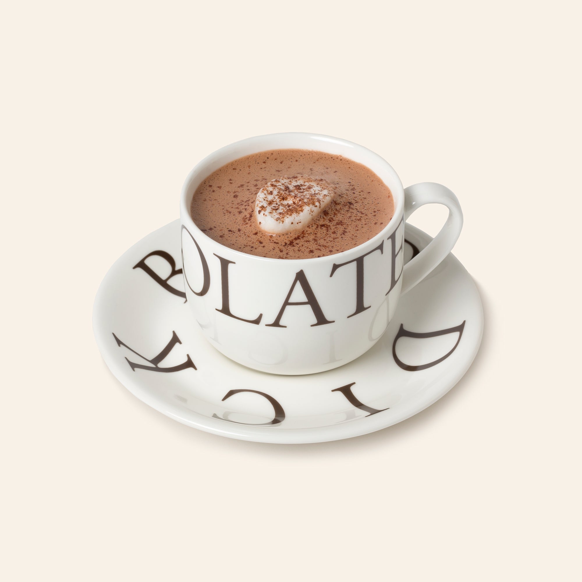 Cup & Saucer | Ideal for Burdick Hot Chocolate – L.A. Burdick