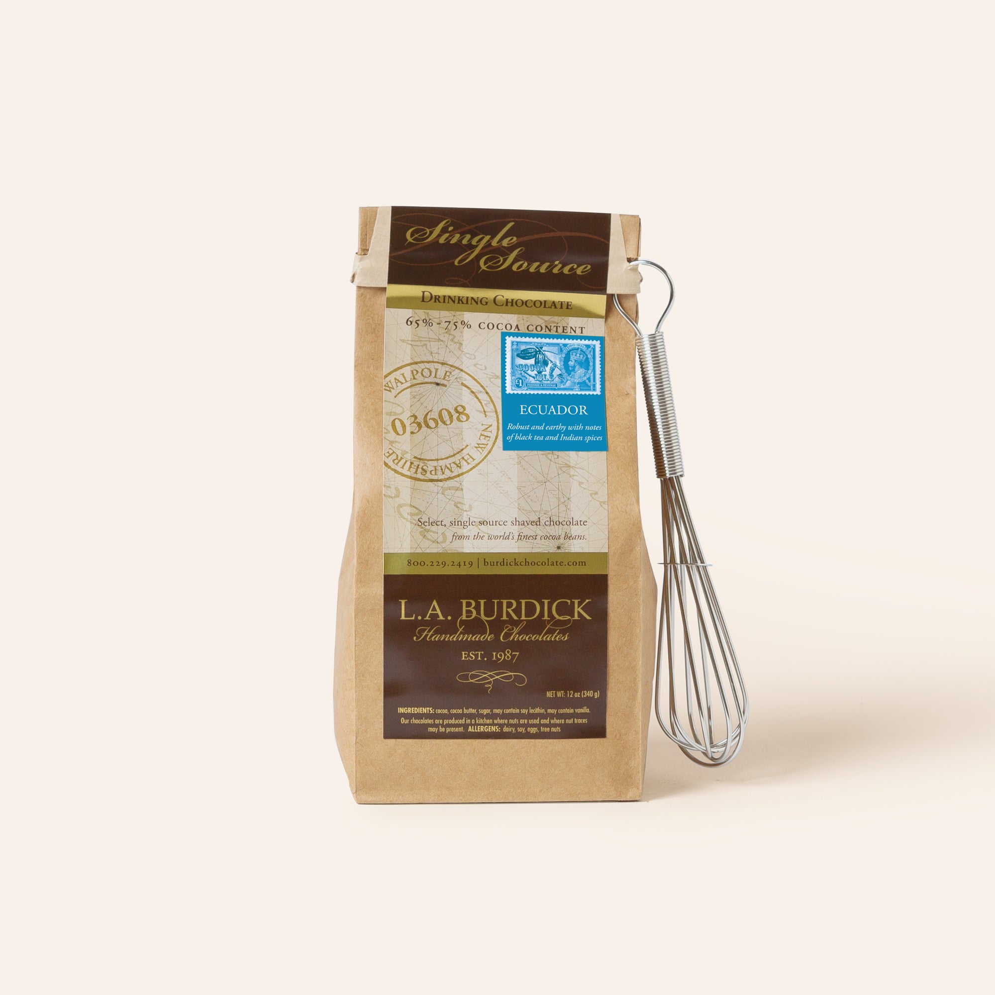 Single Source Bolivia Dark Drinking Chocolate | L.A. Burdick