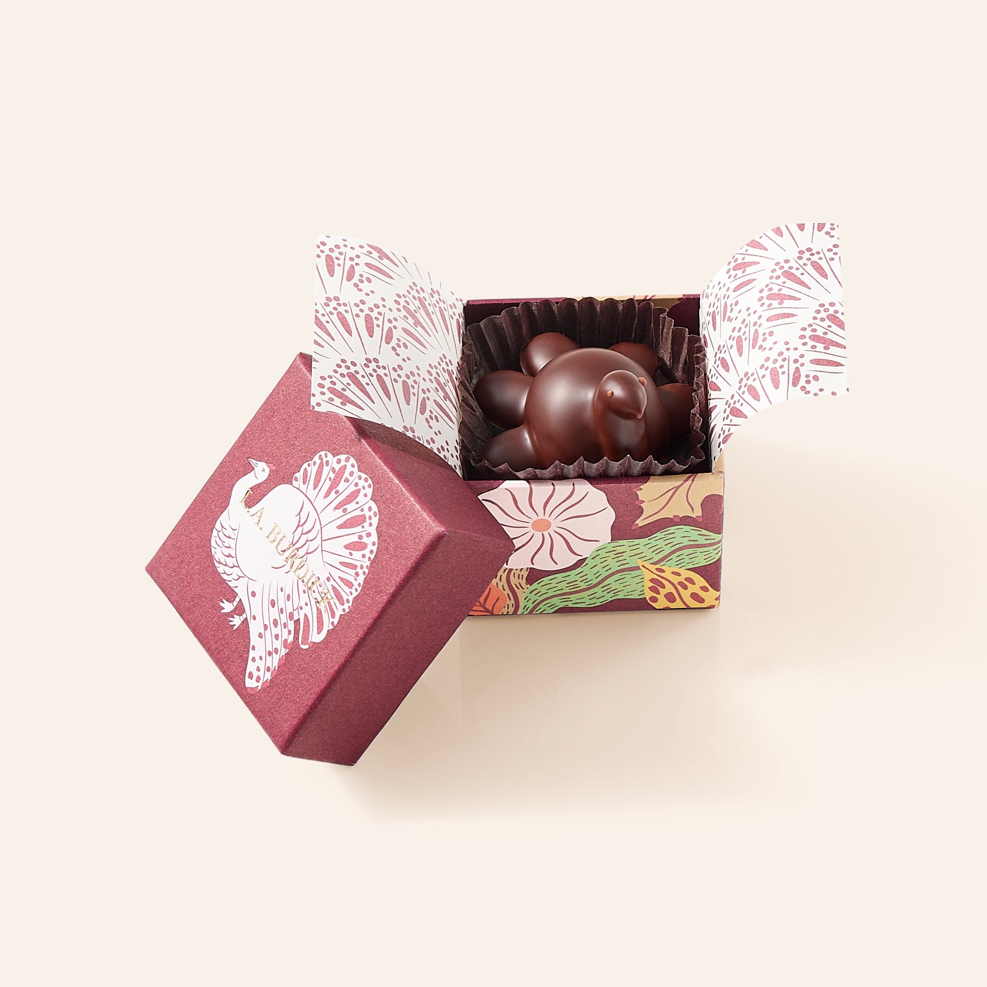 Dark Chocolate Turkey Favor| Thanksgiving Gifts from L.A. Burdick